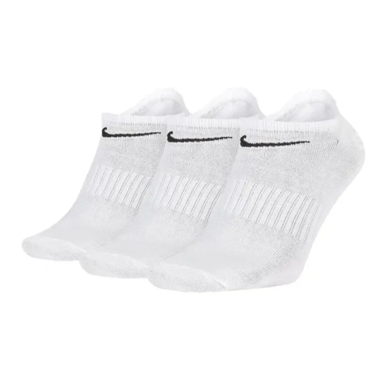 NIKE EVERYDAY CUSH CREW 3PR Basic Long-Distance Training Towel Socks Comfortable and Breathable Unisex High-Top Socks SX7664-100