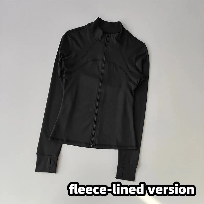 Women's Sports Jackets Quick-drying Running Training Coat Fitness Top Gym Jacket Long Sleeve Sports Jacket Workout Sweatshirt