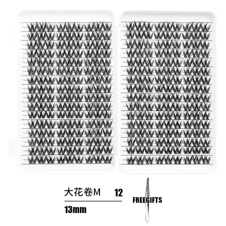 Individual Lashes Eyelash Book Clusters Extensions False Eyelash DIY at Home Cluster Eyelash Extensions Makeup Kit Lashes