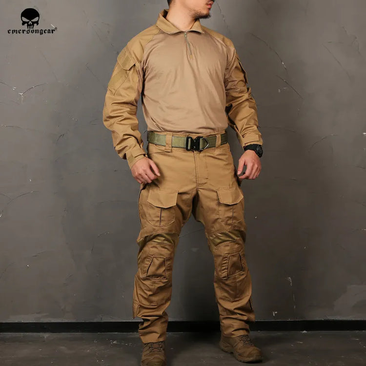 Tactical E3  Uniform Sets NEW Mens Camouflage Suits Outdoor Hunting Shirt Pants Tops Duty Cargo Trouser AOR1