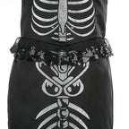 New Skeleton Little Mermaid Halloween Horror Costume Ariel Princess Costume Kids Birthday Party Prom Dress For Girls