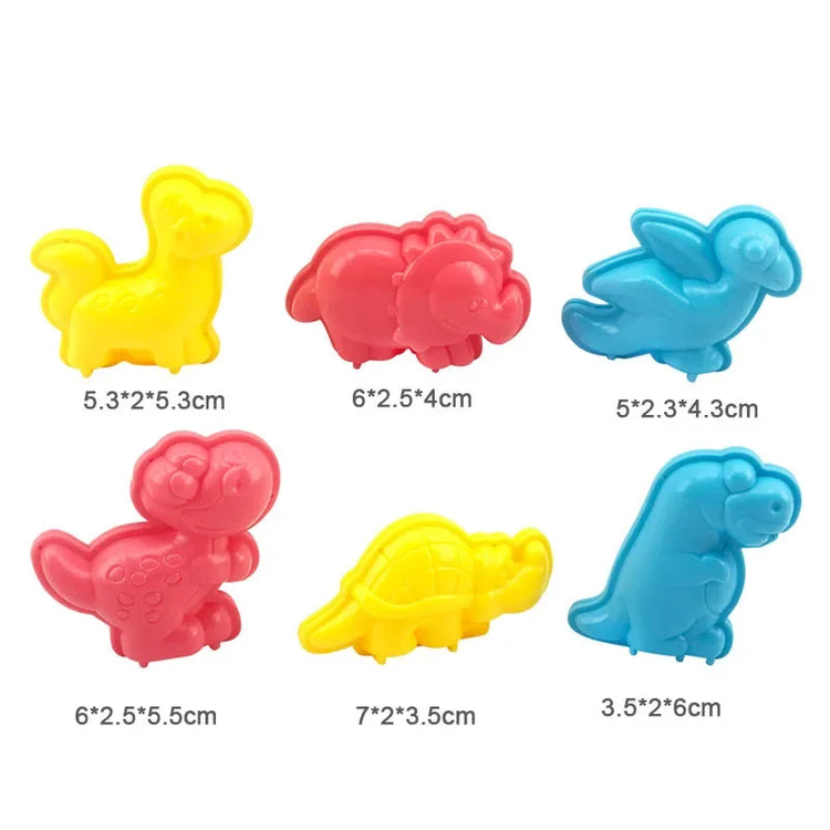 Kids DIY Play Dough Art Craft Toys 3D Plasticine Model Tools Accessories Clay Cutter Molds Creative Set For Boys Girls Children