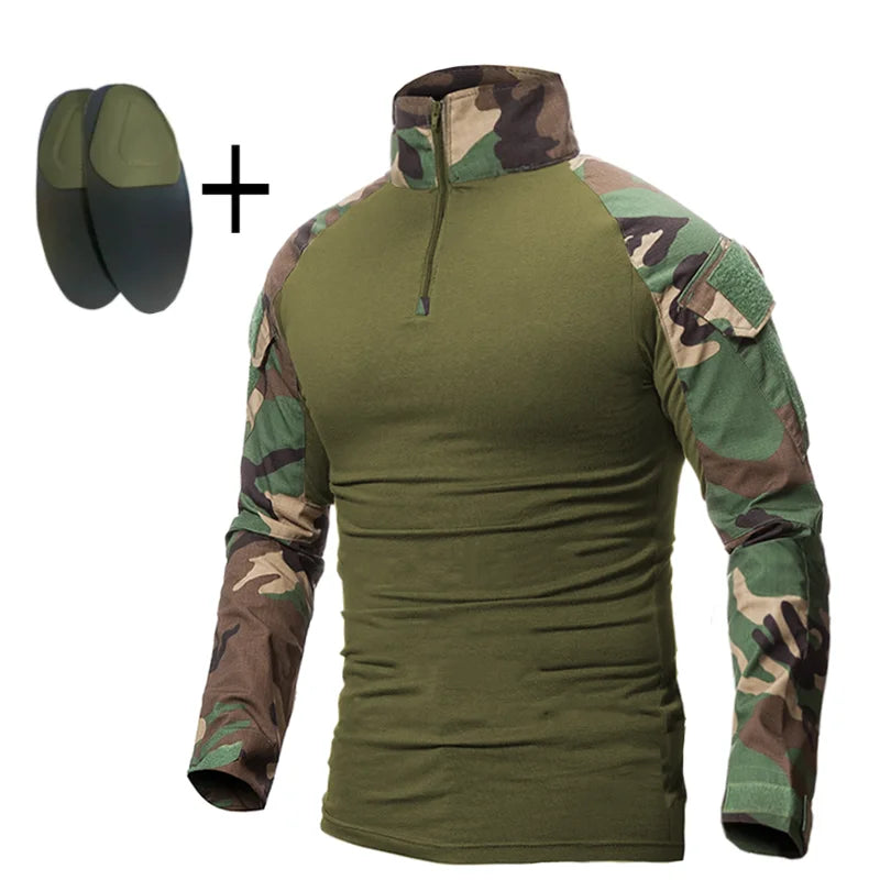 Tactical Uniform Camo Multicam Shirts Cargo Pant Men Sniper Hunting Clothes Combat Military Army Training Suits Wear-resisting