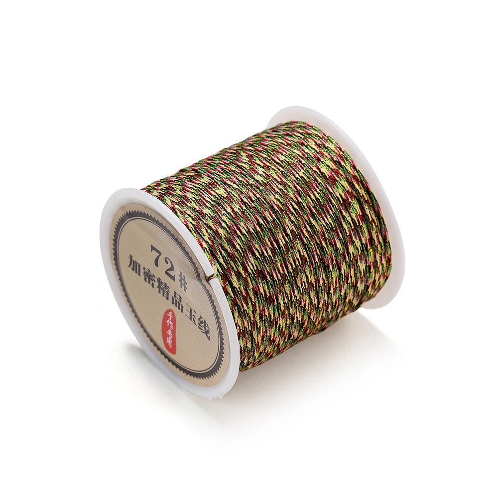 10/50M 0.8mm Nylon Thread Cord Macrame Rope Bracelet Braided String For DIY Tassels Beading String Jewelry Making Accessories