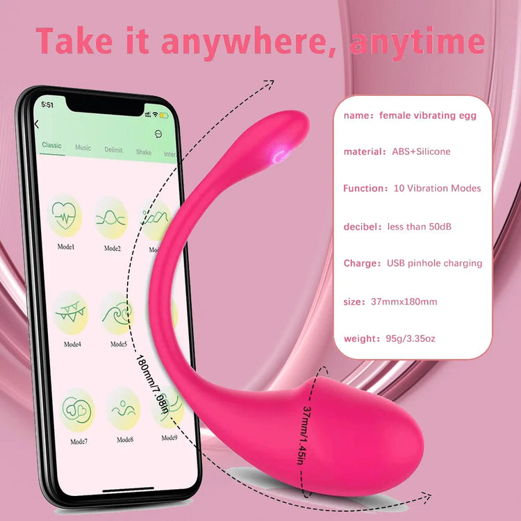 Wireless Bluetooth G Spot Vibrator for Women Dildo APP Remote Control Wear Vibrating Egg Clit Female Panties Sex Toys for Adults