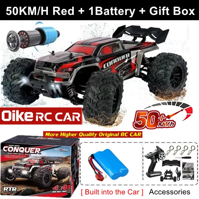 Oike 4WD RC Auto 40KM/H 50KM/H 80KM/H High Speed Drift Racing Climbing Remote Control Car Truck 4X4 All Terrain Off Road Buggy