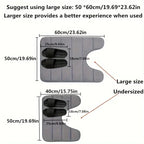 Memory Foam U-Shaped Toilet Mat Anti-Skid Super Absorbent Bathroom Carpet Bath Mat for Bathroom Decor