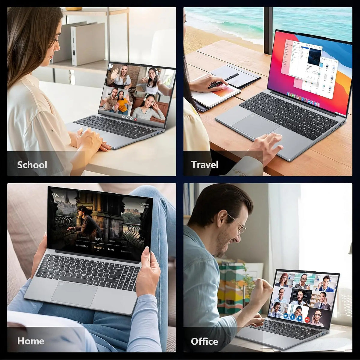 15.6 Inch Laptop Windows 11 I9 Notebook Intel Core I9-10980HK/9900 Fingerprint Unlock 16GB RAM 1TB 2TB SSD Office Gaming Laptops