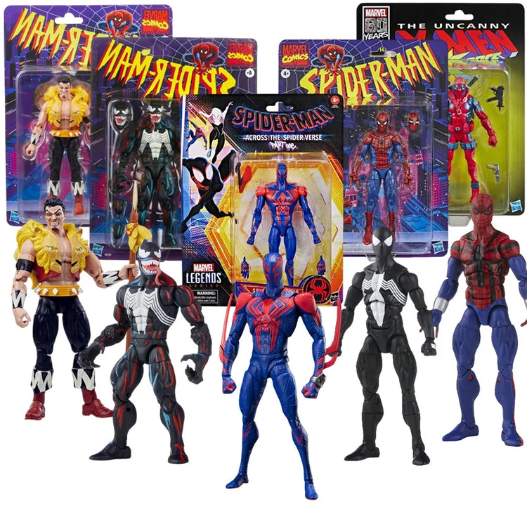 Hasbro Spider Man Venom Deadpool Kraven Spider Verse 2099 Miguel O'Hara Peter Parker legend Action Figure Model Anime Collection