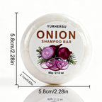 Vegan Onion Shampoo Bar Natural Hair Care Anti Dandruff Oil Control Repair Split Ends Dry Frizz Nourish Scalp Solid Shampoo Soap
