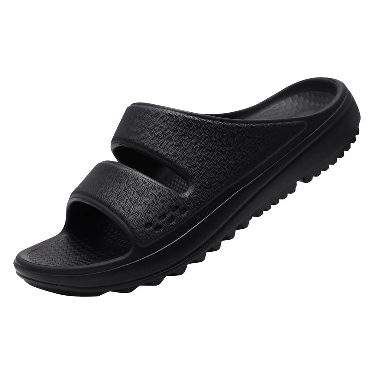 Kidmi Women Flat Sandals Women Slippers Outdoor Non-slip House Slippers Unisex Beach Slides Orthopedic Breath Soft Slippers