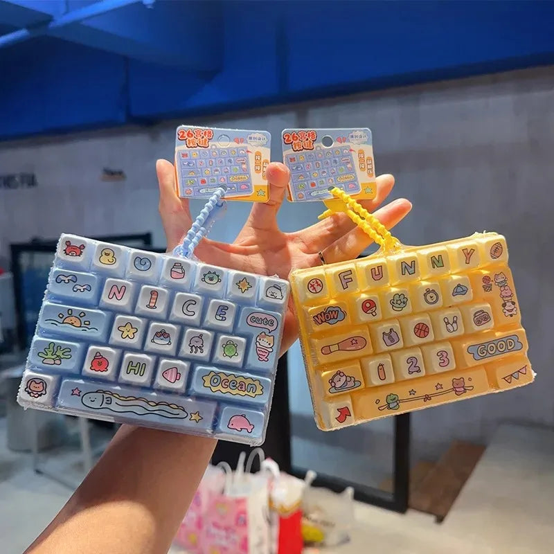 키캡 26 Key Cap Giant Keycap Keychain Gifts Keycap Clicker Keyboard Bag Charms Key Caps Keyboard Fidgets Clicker Gifts 대왕키캡