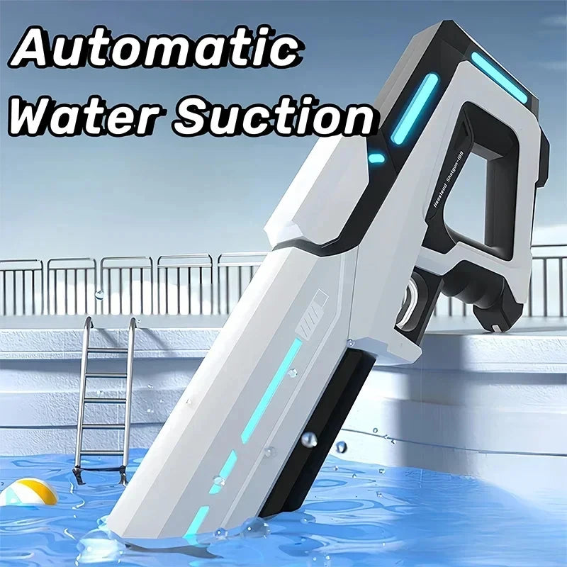 Electric Automatic Water Storage Gun Toys Portable Children Summer Beach Outdoor Fight Fantasy Spray Gun Toys Boy Kid Adult Game