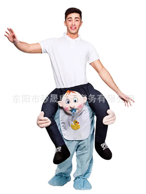2023 New Animal Doll Prosthetic Leg Pants Halloween Spoof Costume Magic Back Pants