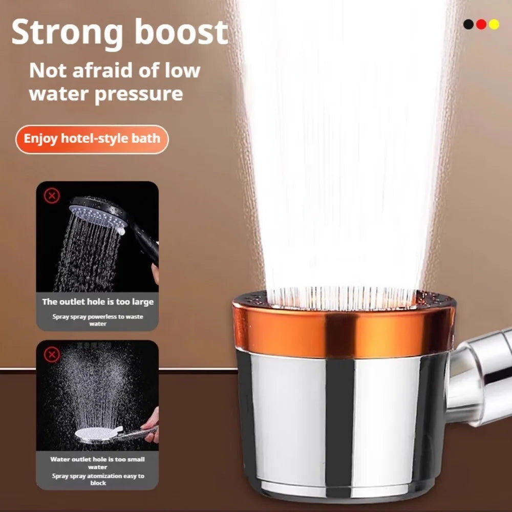 5 Modes Bathroom Shower Head Portable High Pressure Powerful Rain ShowerHead Explosion-proof and Drop-proof Universal Shower Set
