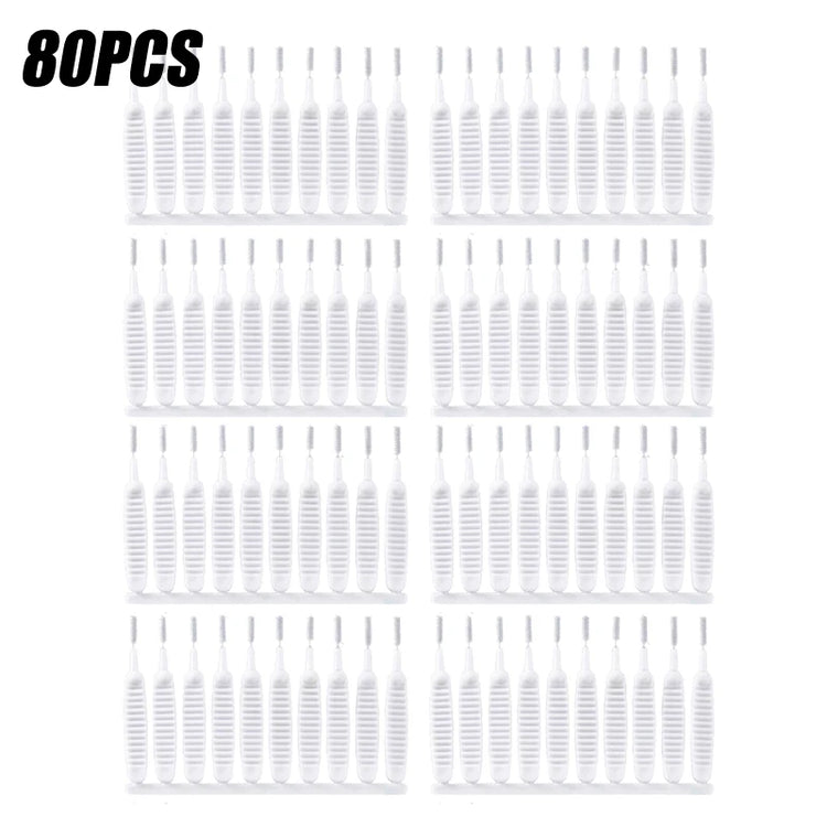 10-500PCS Shower Cleaning Brush Bathroom Micro Nylon Brush Nozzle Anti-blocking Cleaning Tools Bathroom Accessories