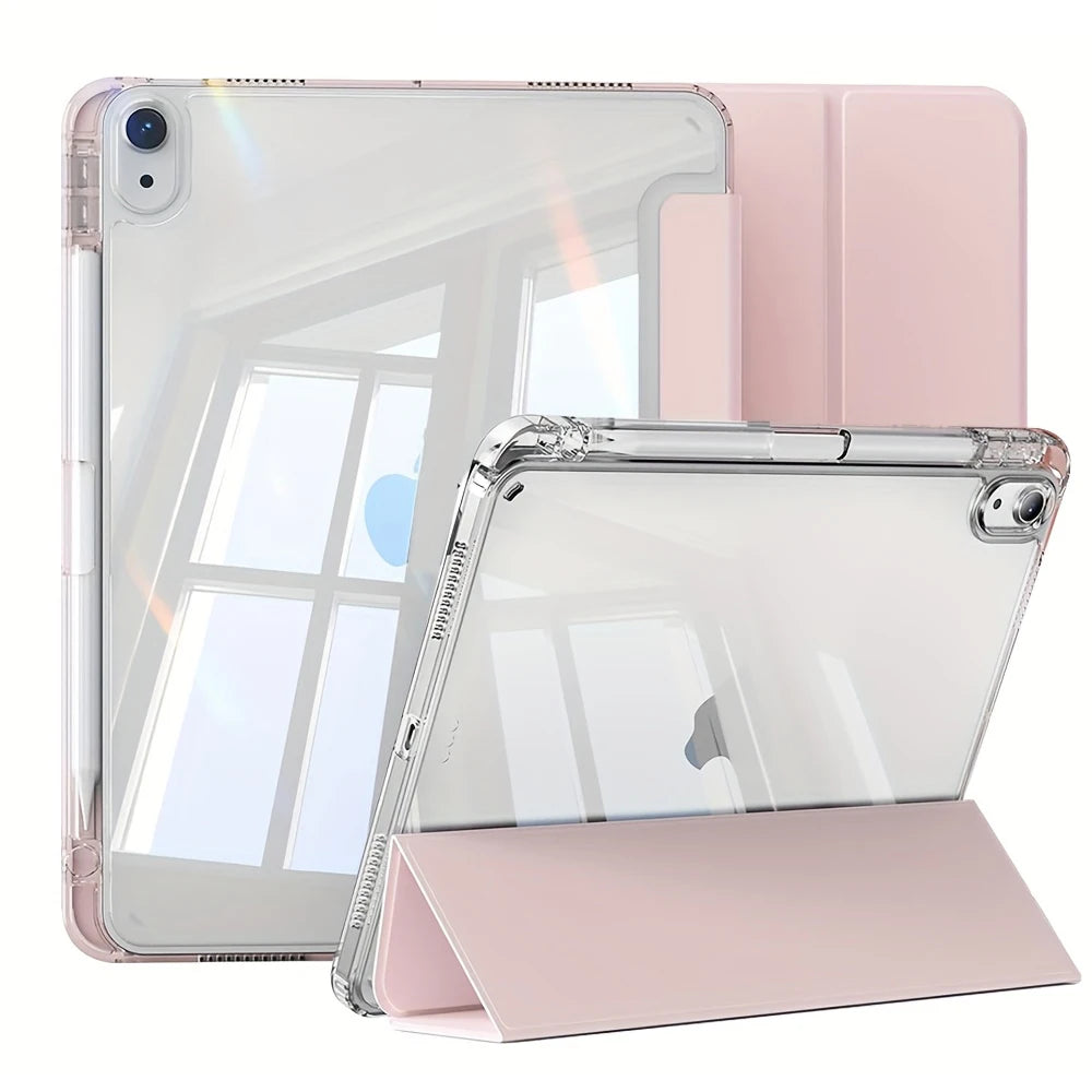 Case For iPad 2025 A16 Air Pro 5 6 7 8 9 10th 11th Generation Clear Acrylic Case 8.3 9.7 10.2 10.5 10.9 11 12.9 13 inch Cover