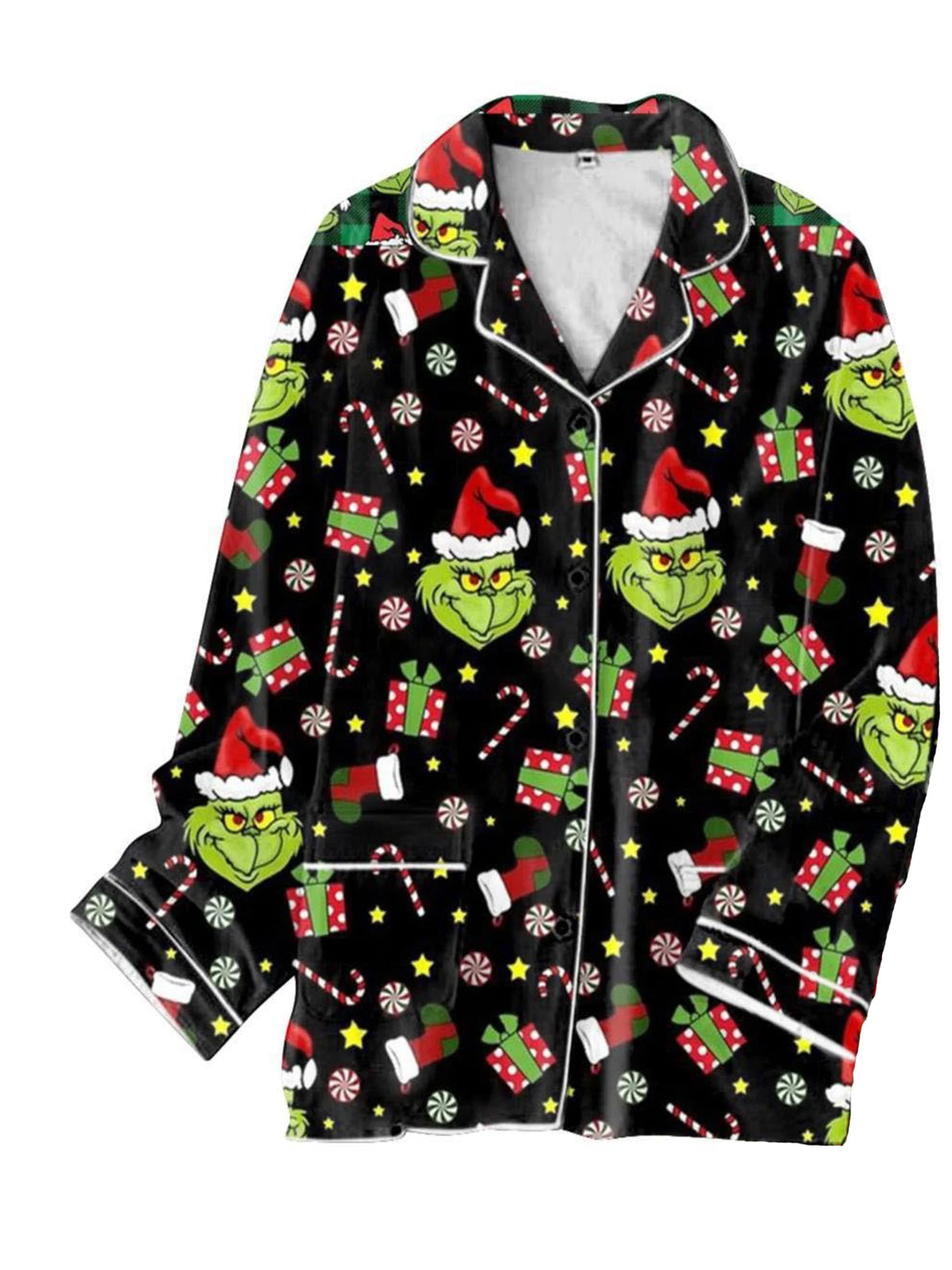 Unisex Christmas Tree Pattern Long-Sleeve Pajama Set Fashionable 3D Print Casual Y2K Style 2025 Collection Comfortable Sleepwear