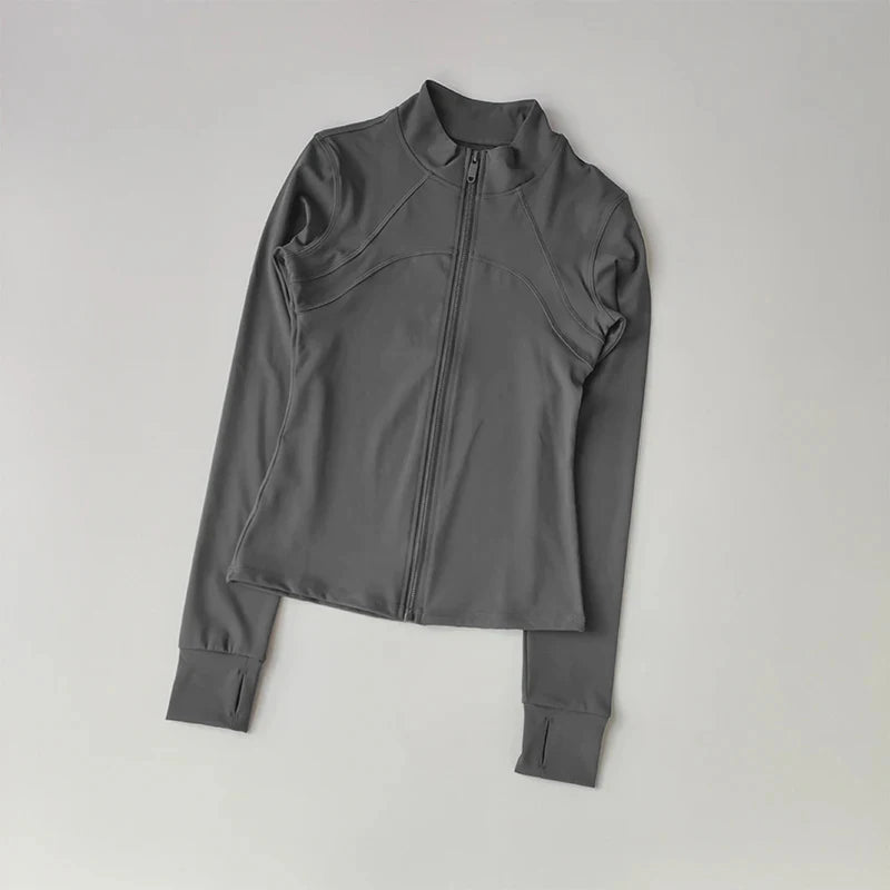 Women's Sports Jackets Quick-drying Running Training Coat Fitness Top Gym Jacket Long Sleeve Sports Jacket Workout Sweatshirt
