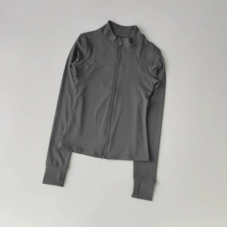 Women's Sports Jackets Quick-drying Running Training Coat Fitness Top Gym Jacket Long Sleeve Sports Jacket Workout Sweatshirt