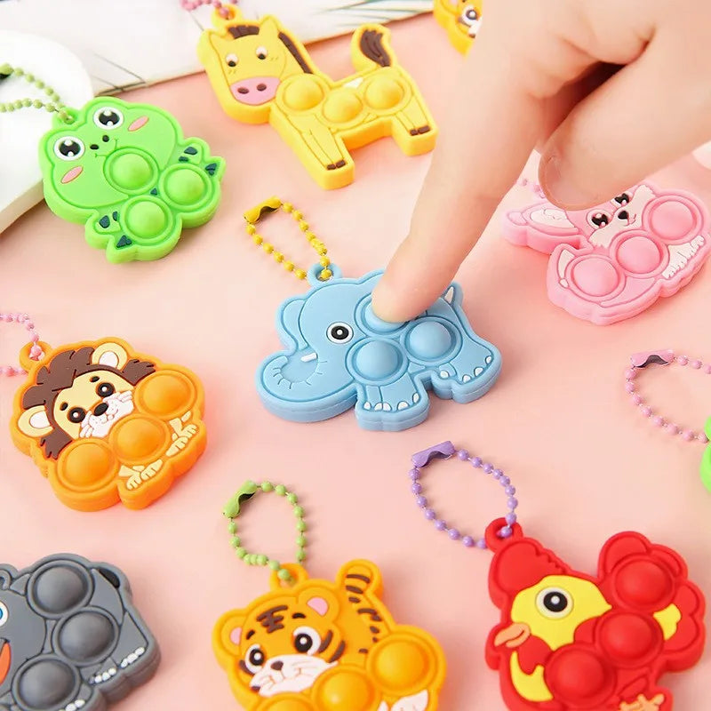 10/30/50/100pcs Animal Bubble Pressing, Pressing, Rebounding, Stress Relieving, Healing Small Items Stress Relief Toys Squeeze