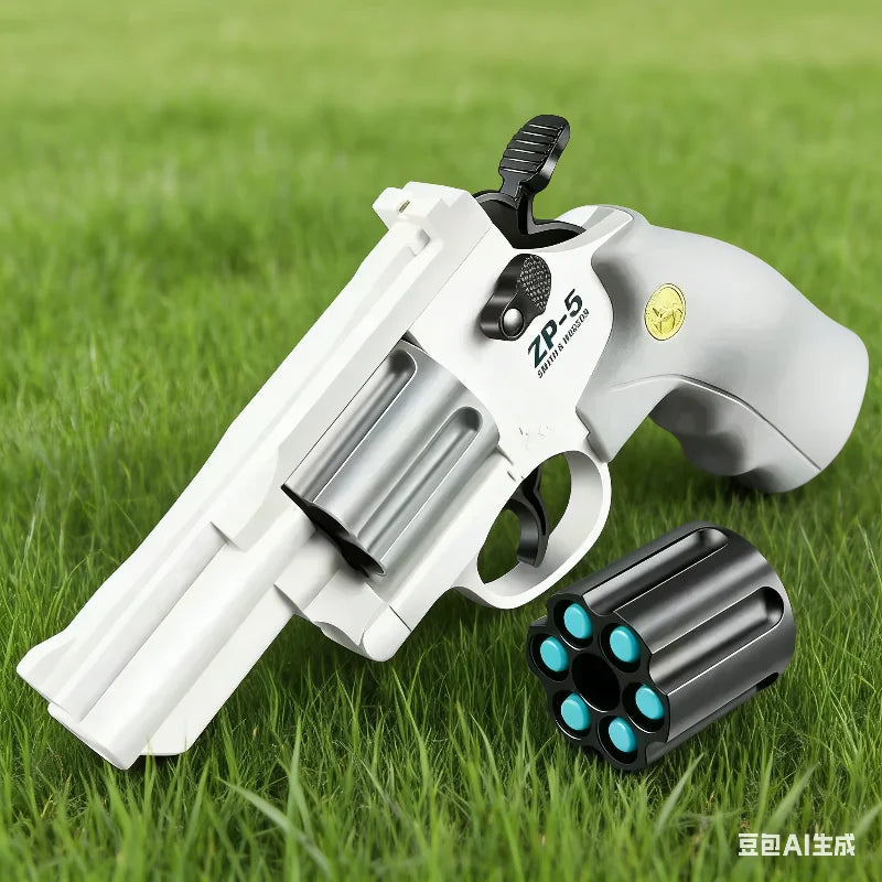 ZP5 Revolver Pistol Manual Soft Dart Bullet Launcher Toy Gun Weapon Outdoor  Airsoft  Shooter Pistola For Boys Birthday Gift