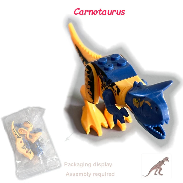 Dinosaur Figures World Building Blocks Set Jurassic Dino Model Educational STEM Bricks DIY Assemble Toys for Kids Birthday Gifts