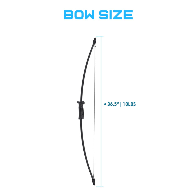 Nika Archery 36.5inch 10lbs Archery Recurve Bow and Arrow Youthbow Set - Beginner Bows for Outdoor Hunting