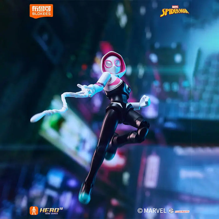 BLOKEES Marvel Building Block Heroes Stars Edition 5th Assembled Anime Cartoon Toy Model Desktop Ornaments Children Holiday Gift