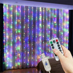 8 Modes LED Curtain Fairy Light USB Plug Wedding Garland Valentine's Day Ramadan EID Mubarak Decoration for Home Curtain Lights