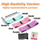 Basic Fabric Resistance Hip Booty Bands Glute Squat Circle Stretch Fitness Strips Loops Yoga Gym Equipment