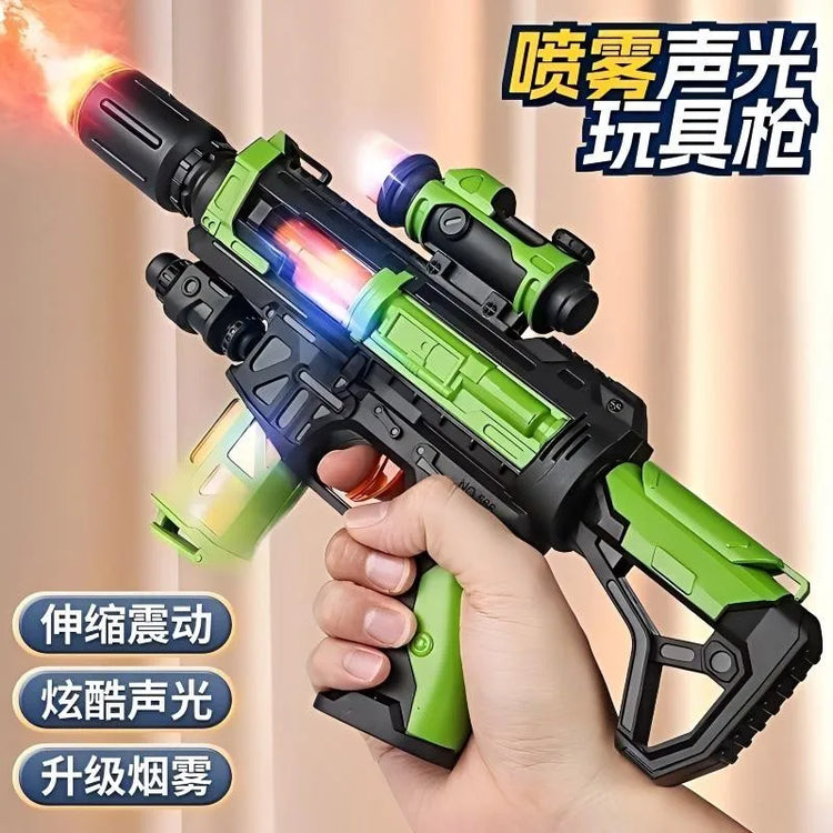 Children's Camouflage Electric Toy Gun with Sound and Light Music for Boys - Cool Spray Toy