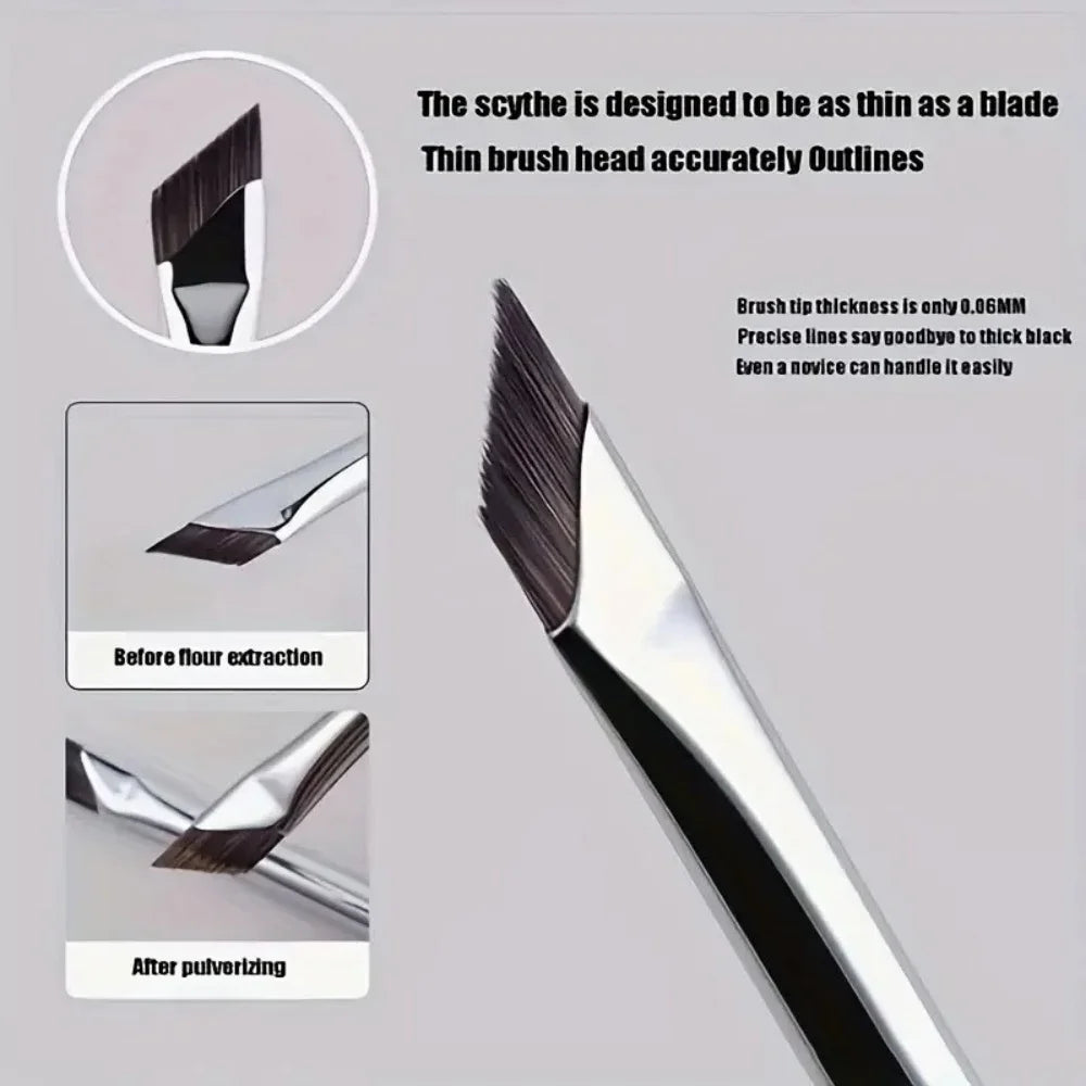 1/2/5Pcs The Upgrade Blade Eyeliner Brush Ultra Thin Fine Angle Flat Eyebrow Brush Under The Eyes Place Precise Detail Brushes