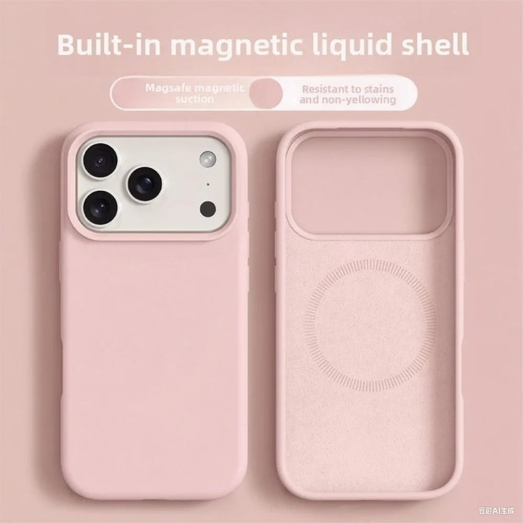 Original Magnetic Phone Case For iPhone 18 17 Pro Max Liquid Silicone Cases For iPhone 18 16 Pro Max 17Pro Air Soft Bumper Cover