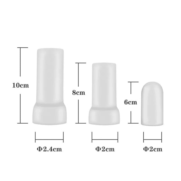 Silicone Sleeve Accessories Men Sex Toys Penis Pump Sleeve Penis Enlargement for Men Sex Toy Vacuum Negative Pressure Ribbed Cup