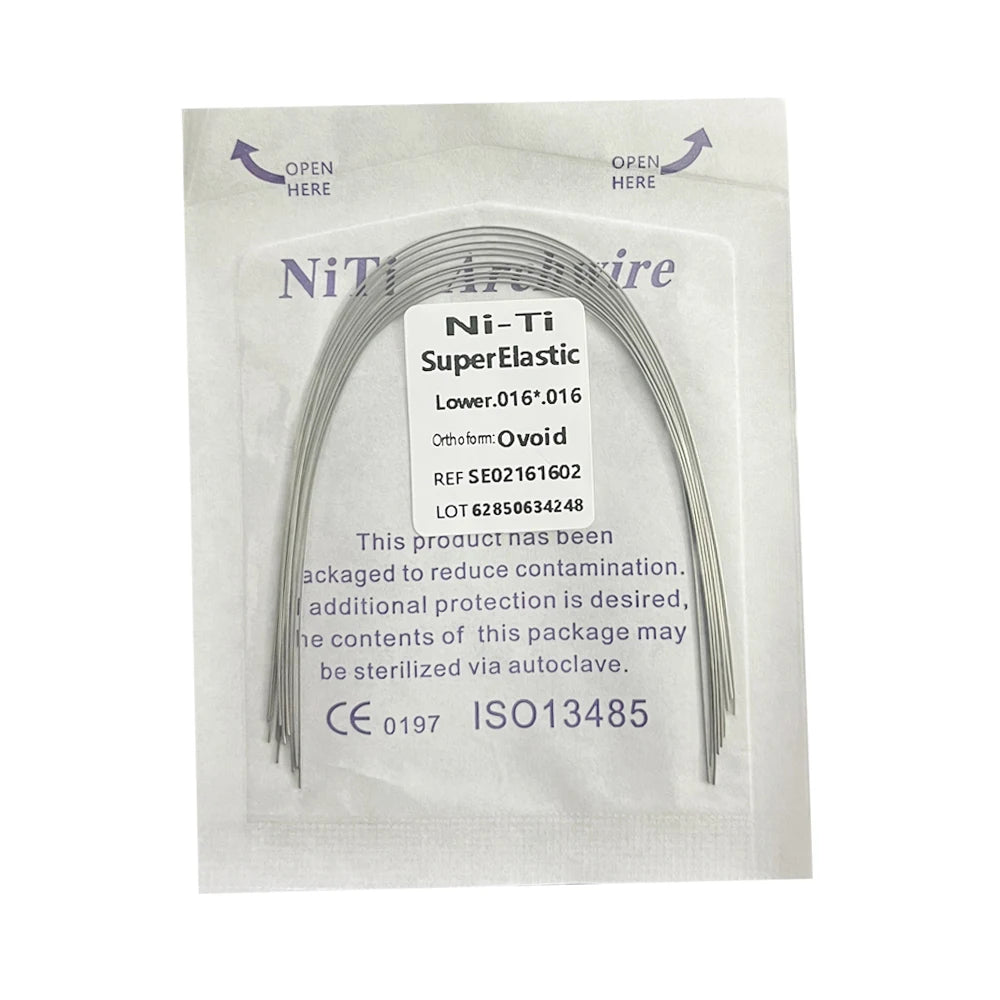 10pcs/Pack AG Dental Orthodontic Arch Wires NITI  Round / Rectangular Oval Form Ortho Arch Wire Dentist Tool