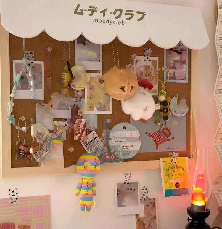 New DIY Cute Dessert House Cork Message Board Home Dormitory Jewelry Wooden Storage Board Wall Decorative Board Room Decoration