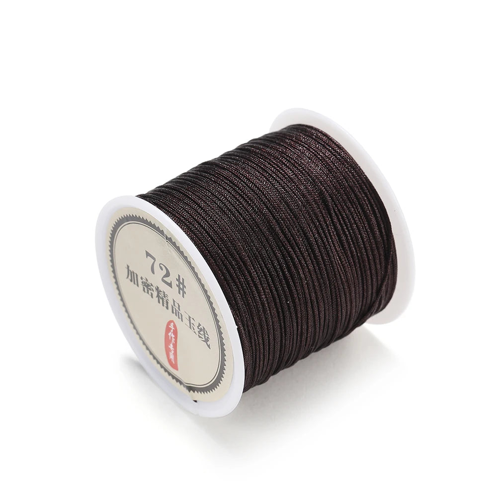 10/50M 0.8mm Nylon Thread Cord Macrame Rope Bracelet Braided String For DIY Tassels Beading String Jewelry Making Accessories