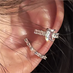 New Ear Cuff No Piercings Crystal Earring Cute Zircon Fake Cartilage Clip Earrings for Women Fashion Without Hole Jewelry Gift