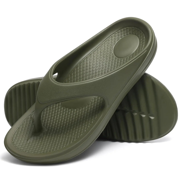 Kidmi Women Flat Sandals Women Slippers Outdoor Non-slip House Slippers Unisex Beach Slides Orthopedic Breath Soft Slippers