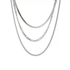 Stainless Steel Heart-shaped Pendant Necklace Metal Waterproof Jewelry For Women