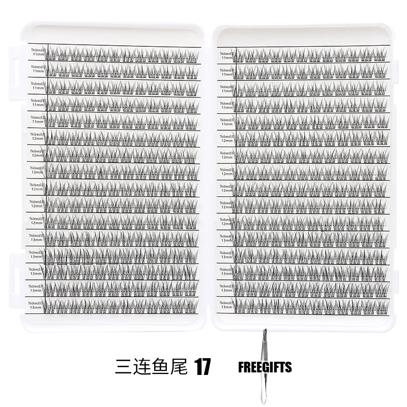 Individual Lashes Eyelash Book Clusters Extensions False Eyelash DIY at Home Cluster Eyelash Extensions Makeup Kit Lashes