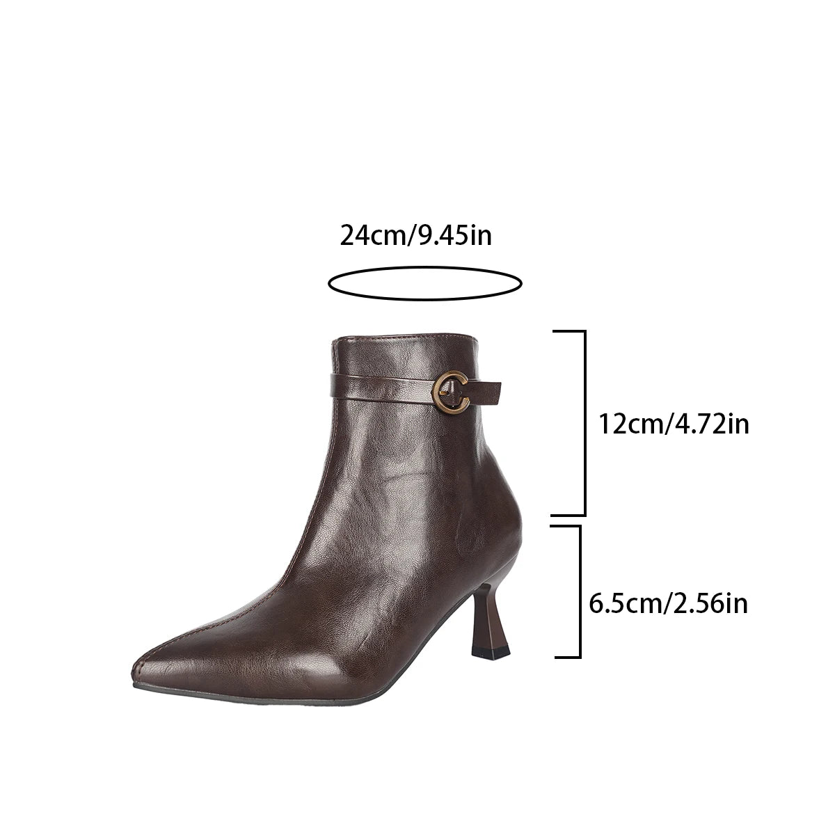 Spring Autumn Women's Plus Size Solid Color High Quality Stiletto Boots 2026 New Pointy Elegant Side Zipper Design Fashion Boots