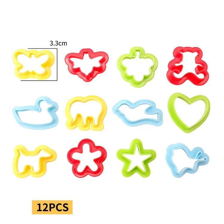 Creative 3D Plasticine Mold Modeling Clay Accessories DIY Play Dough Noodle Tool Kit Plastic Set Knife Mold Kids Educational Toy