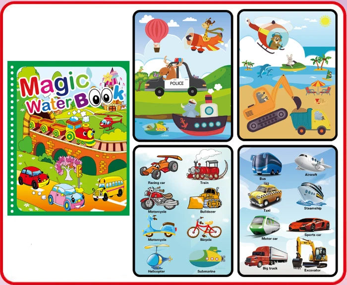 NEW Magic Water Drawing Books Coloring Books Painting Toys for Birthday Christmas New Year Gift for Boys and Girls
