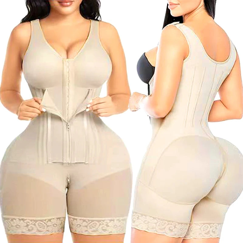 Fajas Colombian Girdle XXS Bodysuits Shapewear Control Panties High Compression Waist Trainer Corset Slimming Sheath Body Shaper