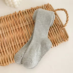 Cotton Warm Pantyhose Baby Kids Autumn Winter Tights Toddler Girls Boys Ribbed Stockings  Solid Candy Color Tights 0-9Years