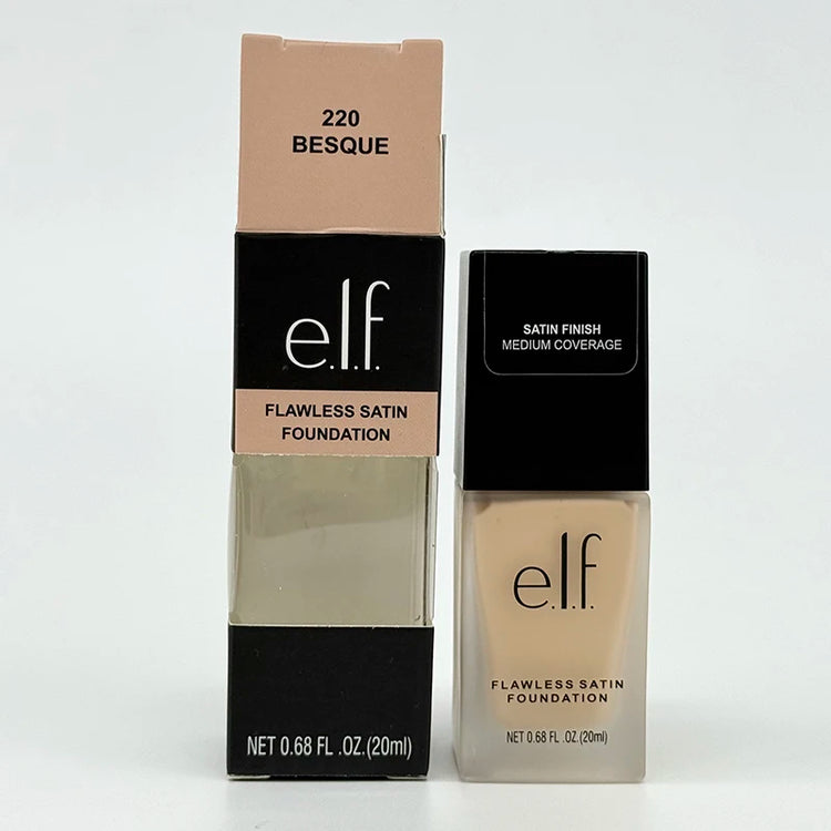 New Elf Flawless Satin Liquid Foundation Lasting Oil Control Full Coverage Facial Makeup Liquid Poreless Putty Primer Cosmetics