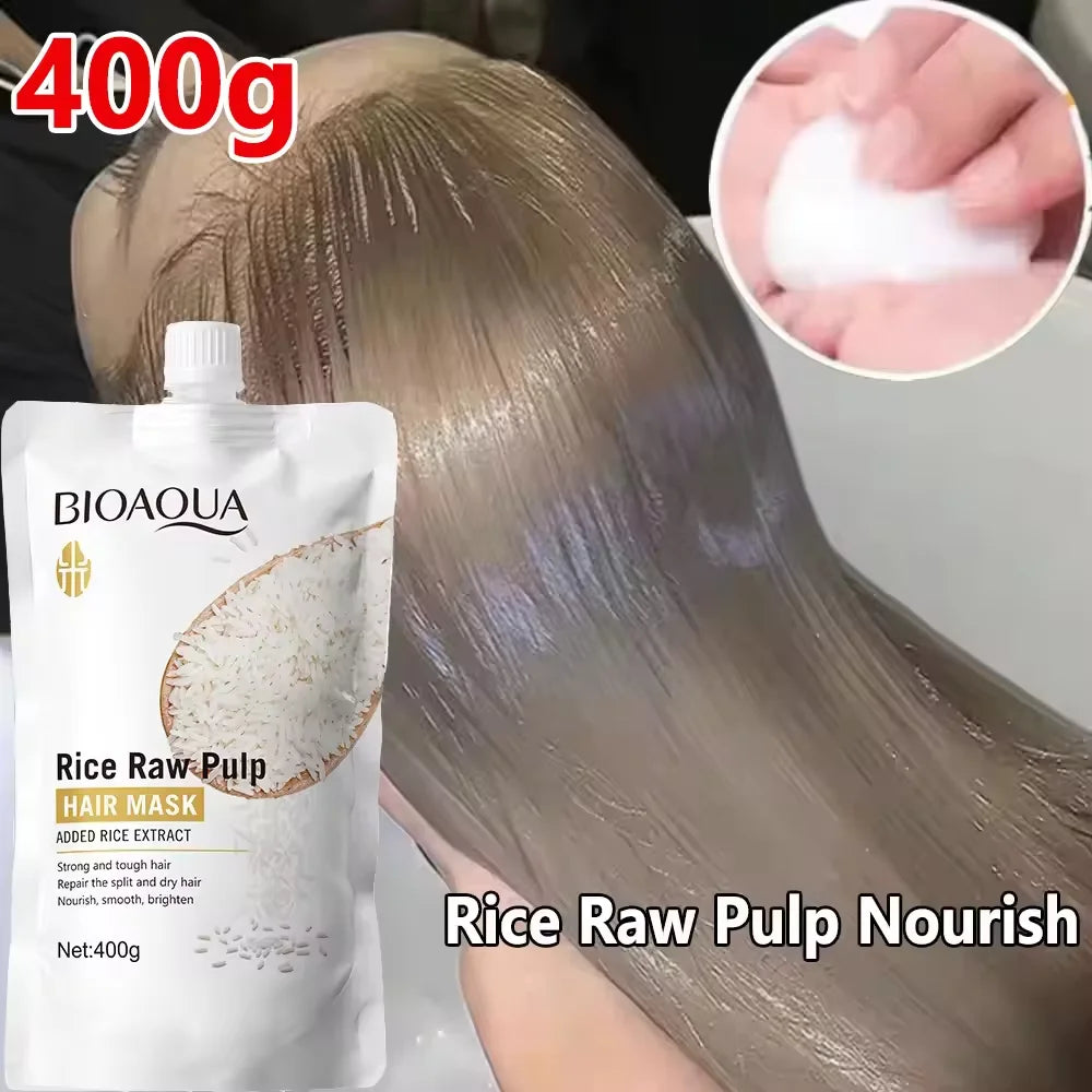 10/30/50/100/400g Magical Keratin Hair Mask 5 Seconds Repair Damaged Frizzy Hair Soft Smooth Shiny Rice Moisturizing Hair Care