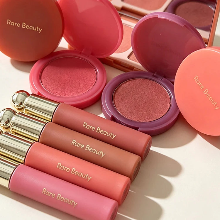 Hot Rare Beauty Matte Lip Color Honey Delight Happy Lipstick Natural Powder Blusher High Gloss Liquid Facial Makeup Products